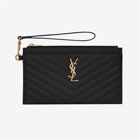 good size for ysl pouch|saint laurent pouch bag.